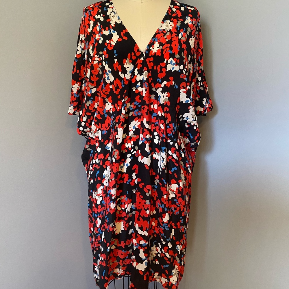 DKNY Pure Midi Silk Dress